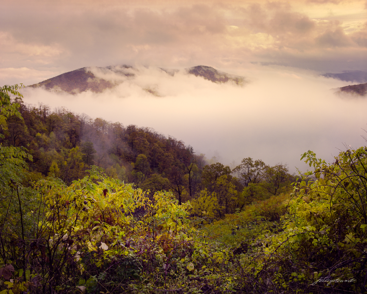 "Skinner Ridge During a Clearing Storm" - Limited Edition Print